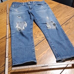 AG ADRIANO GOLDSCHMIED Jeans Womens 26 BLUE EX BOYFRIEND SLOUCHY SLIM Used